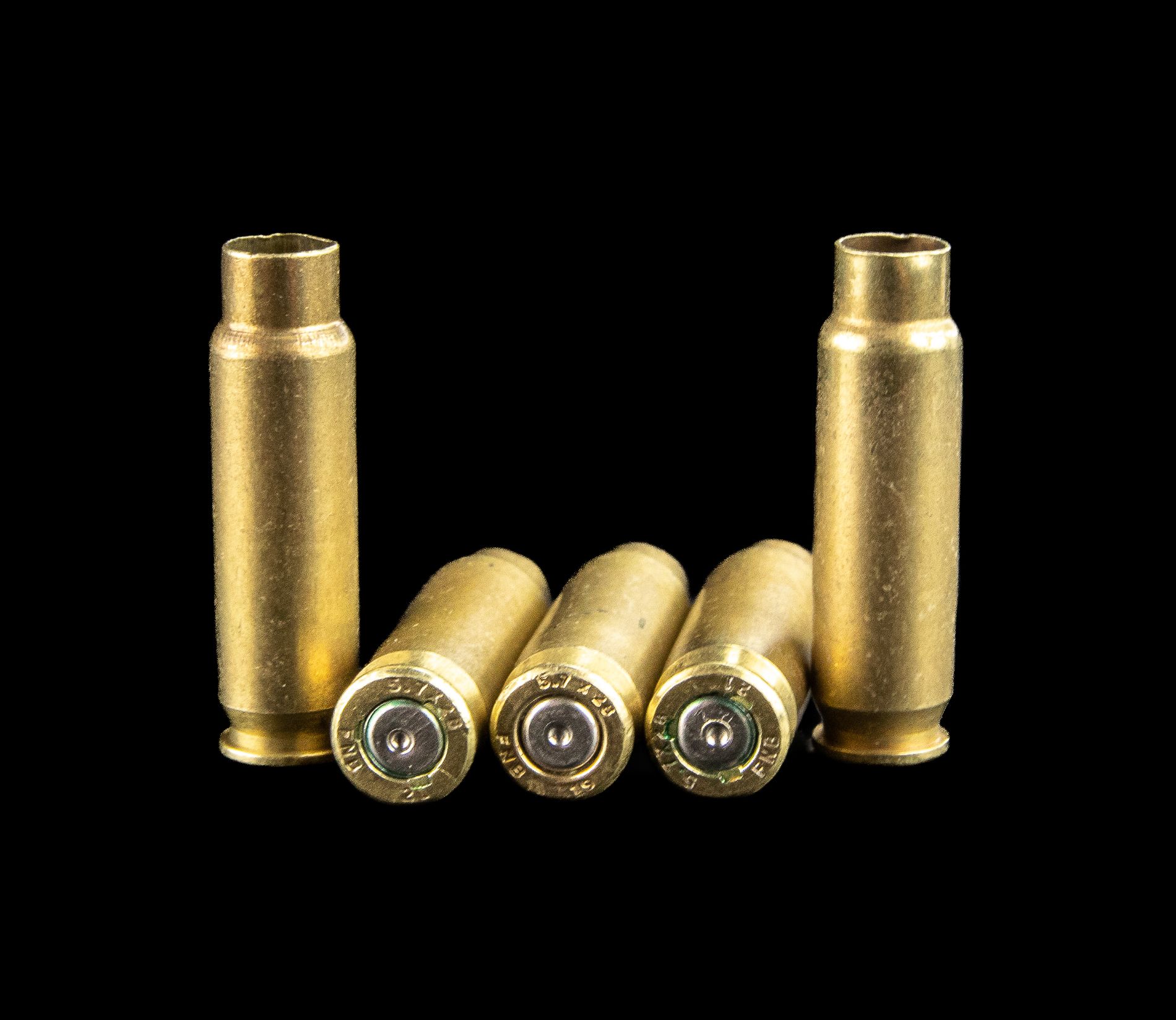 5.7x28 Bulk Brass Cases - 1000 Pieces - Uncleaned To Retain Finish